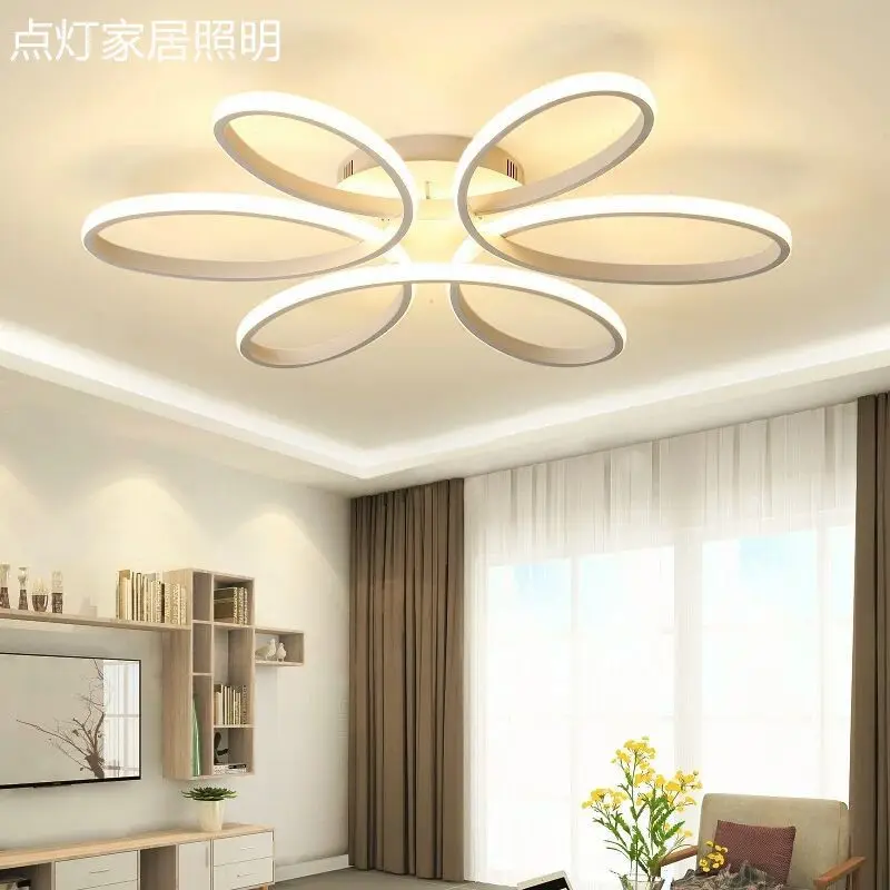 New style living room lamp Northern Europe simple modern atmosphere household led ceiling lamp bedroom hall dining room lamp cre