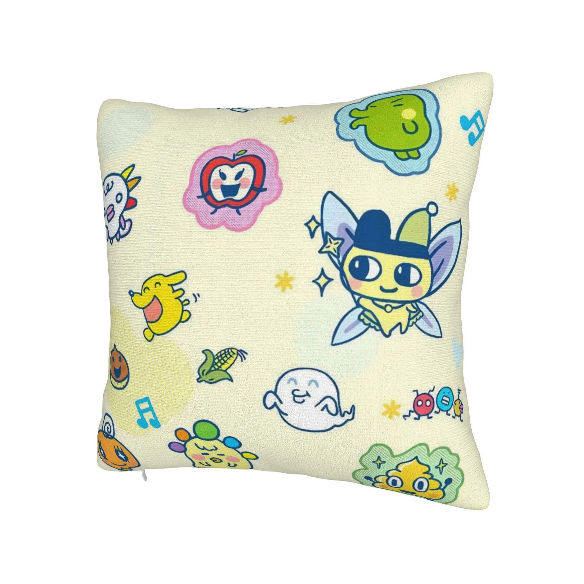 Decorative Pillowcases Cartoon T-Tamagotchi Stuff Home  Pillow Case Cover Zippered Multi-Size