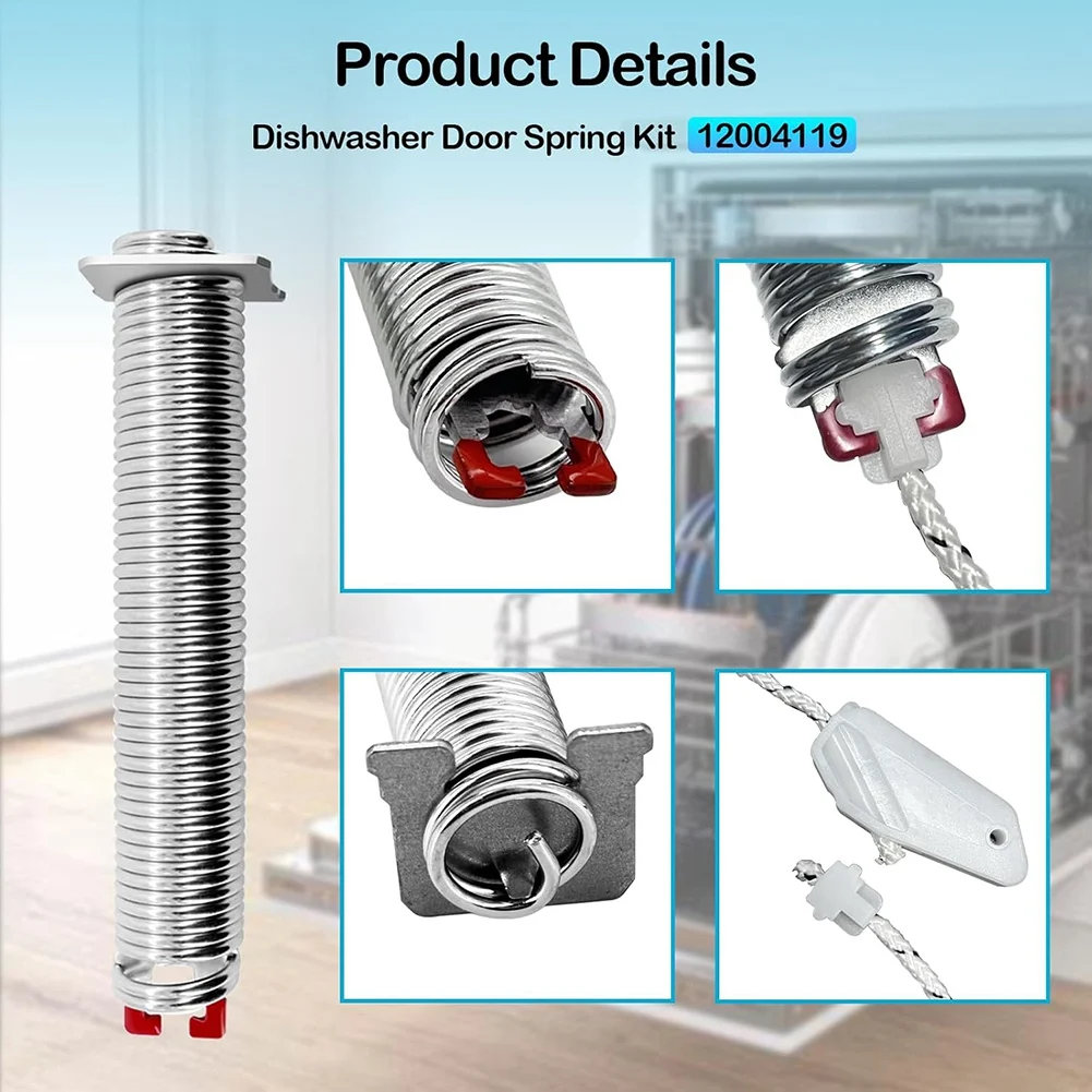 QA88X 12004119 for Bosch Dishwasher Door Spring Kit Dishwasher Door Spring 00754866 12004119 Dishwasher Door Spring Kit
