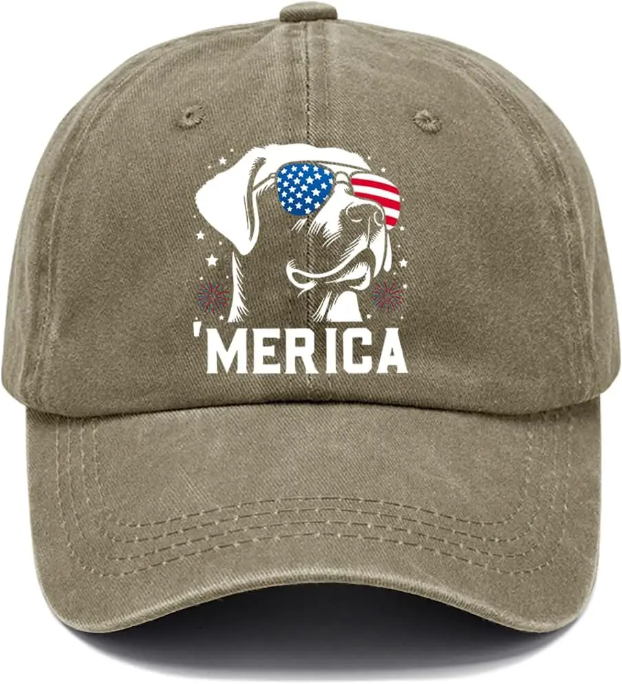 

Labrador Retriever 4th of July Hat Golden Retriever Hat 4th of July Caps for Women Men