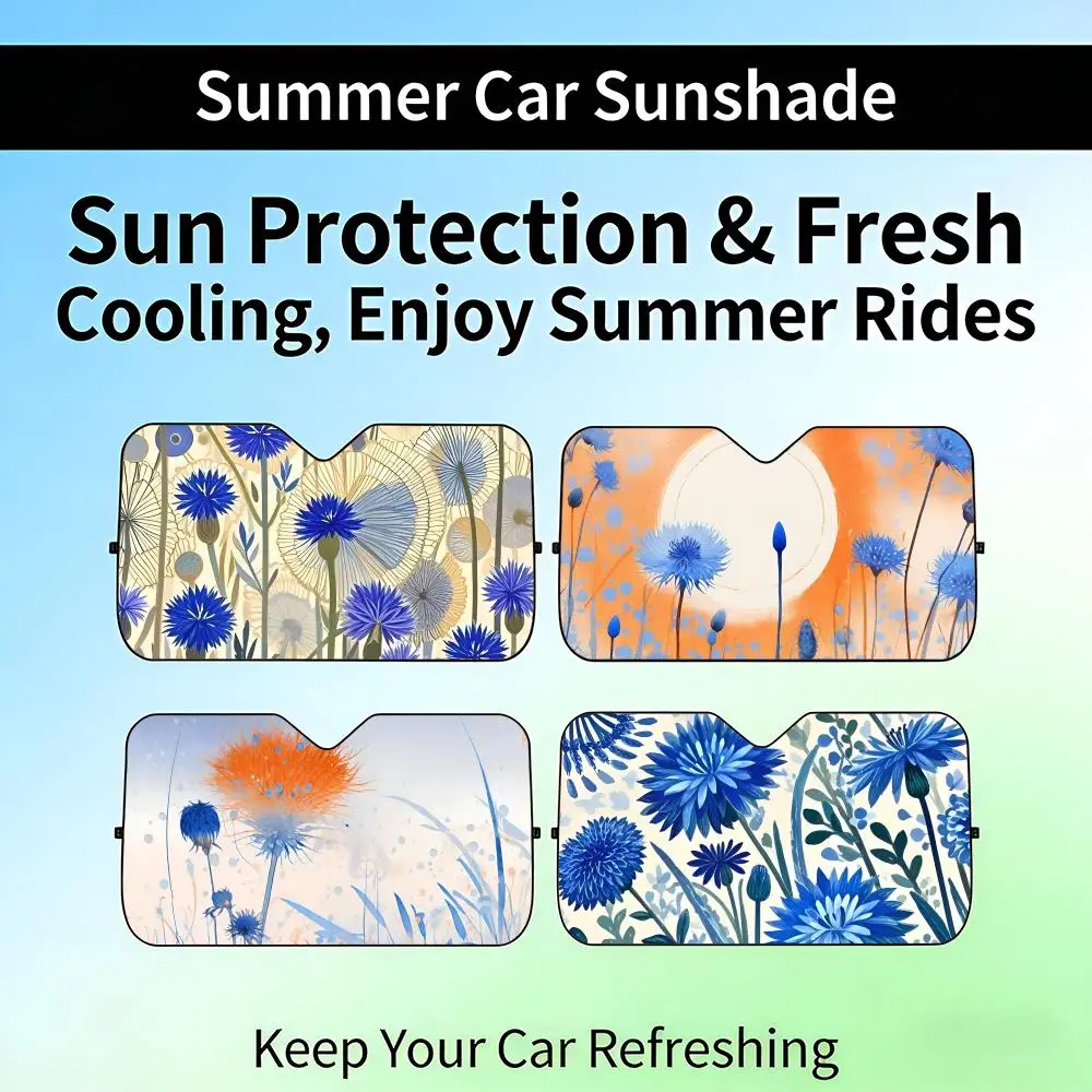 

Cornflower Sun Visor Retractable Car Windshield Sun Shade UV