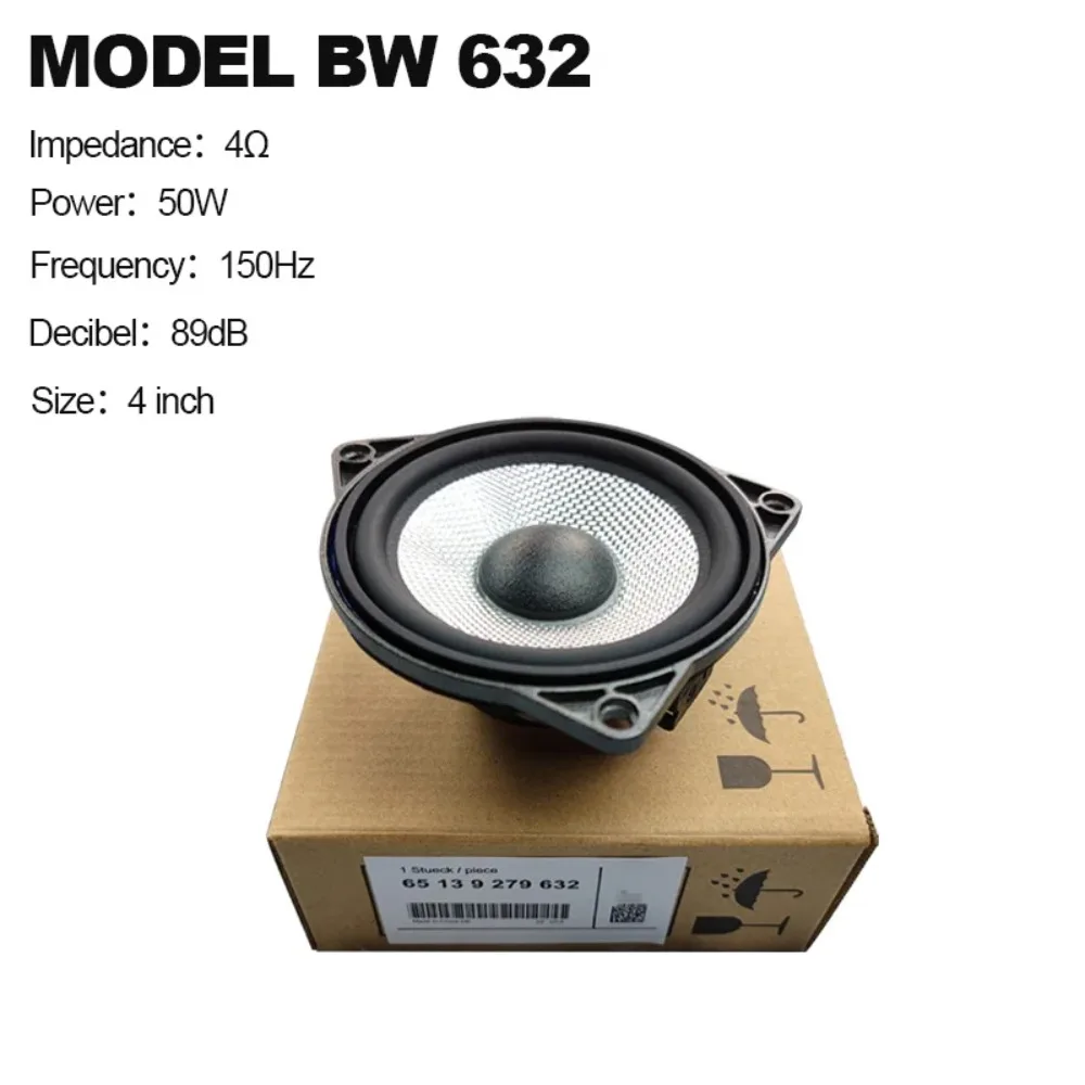 4Inch BW Center Midrange Speaker Horn For BMW F10 F11 G20 G30 F30 F34 F48 F25 F15 F16 G01 G05 E60 E90 E81 E84 65139279632