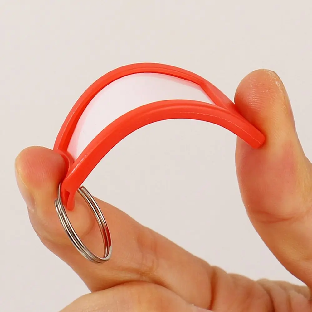 With 20pcs Number Plates Key Storage Ring Plastic Metal Split Rings Key Tags Keys Classification Transparent Window