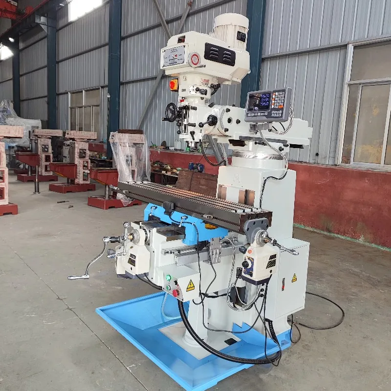 Turret Milling Machine X6325B Turret Type Vertical Milling Machine Turret Milling Machine 4H With 780mm For Metal Workshop