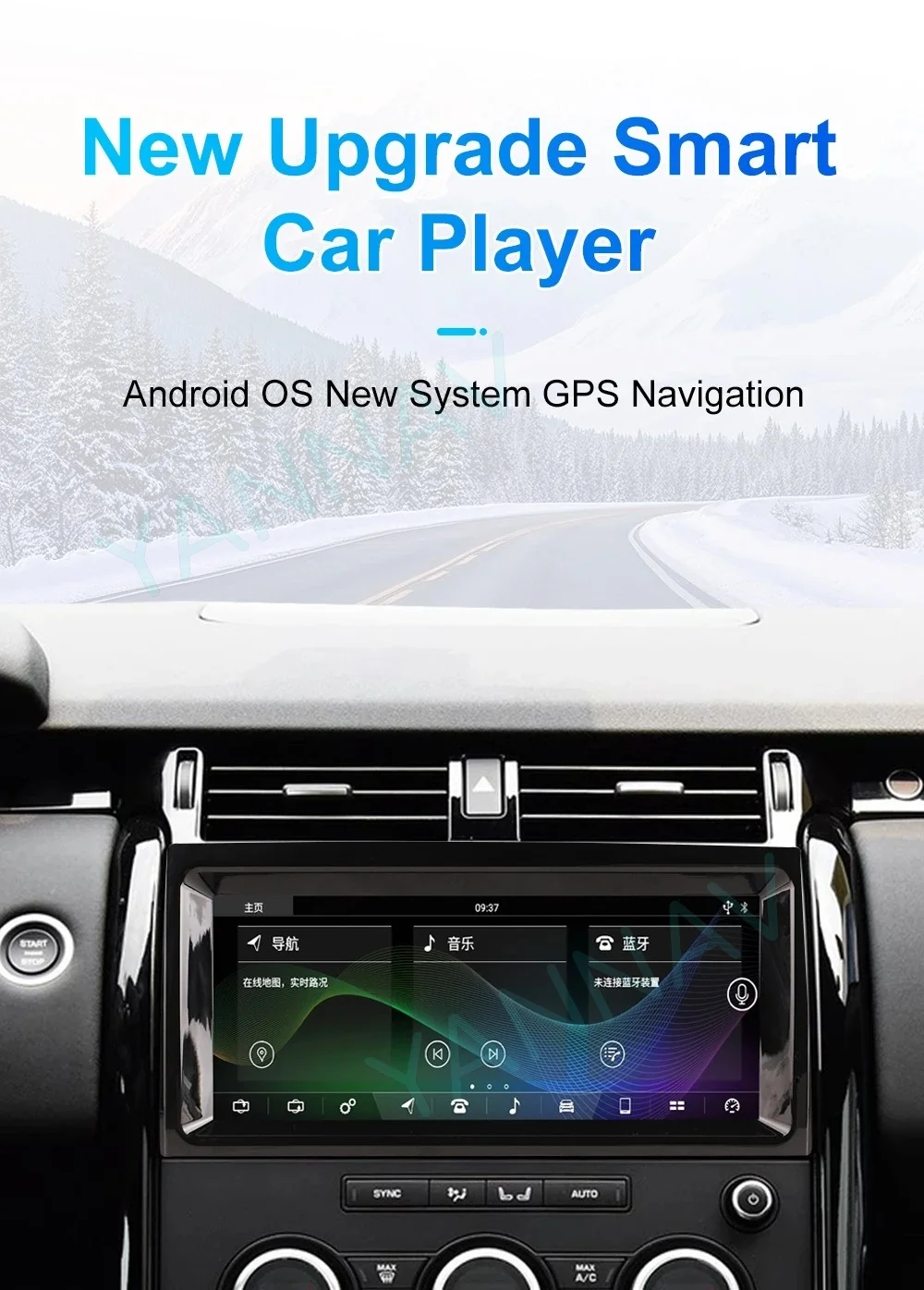 Android13 Car Radio For Land Rover Discovery 5 LR5 L462 2017-2020 Auto Stereo GPS Navigation Carplay Video Player and AC screen