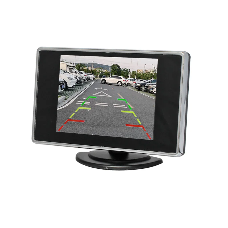 DIYSECUR 3,5-дюймовый TFT ЖК-монитор заднего вида для автомобиля, монитор заднего вида для парковки с 2-канальным видеовходом