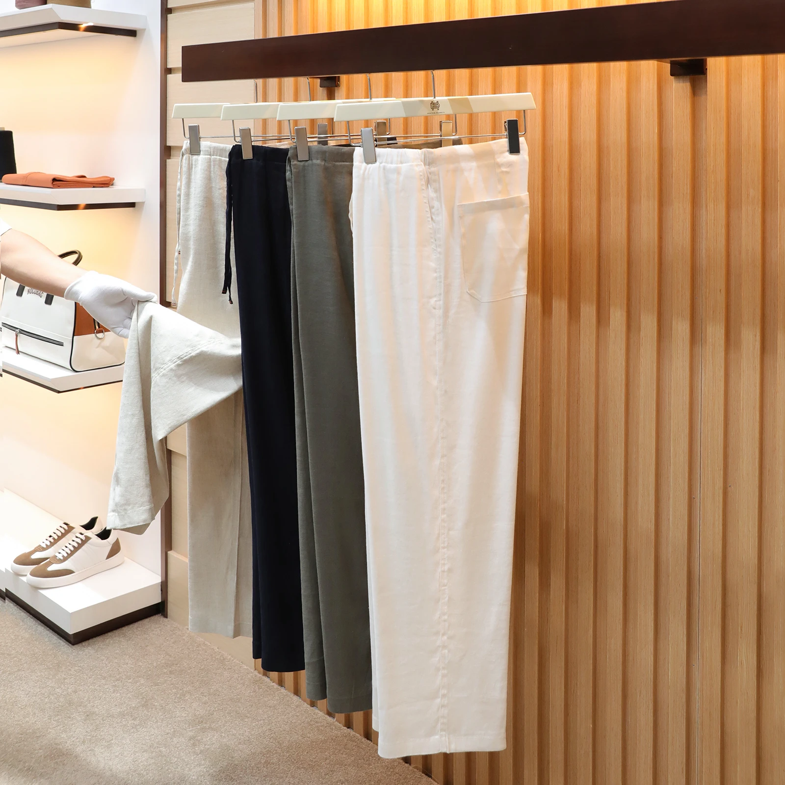 

Blended outdoor 25ss stretch hemp breathable silhouette casual pants