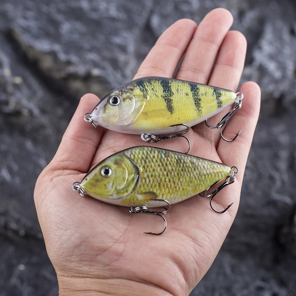 AYWFISH Jerk Sinking Fishing Jerkbait Baby Predator Slider Lures VIB Hard Crankbait Wobbler 7CM 14.5G Pike Musky Killer Tackle