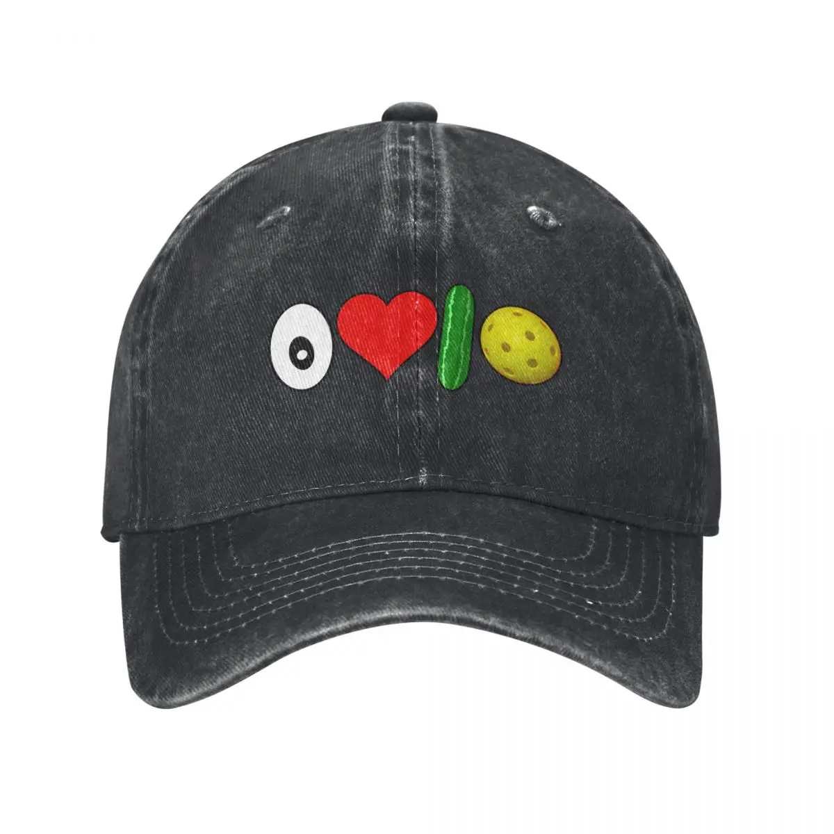 

I Love Pickleball symbols Baseball Cap winter hats for men Trucker Hat Rugby Hip Hop Male Women's
