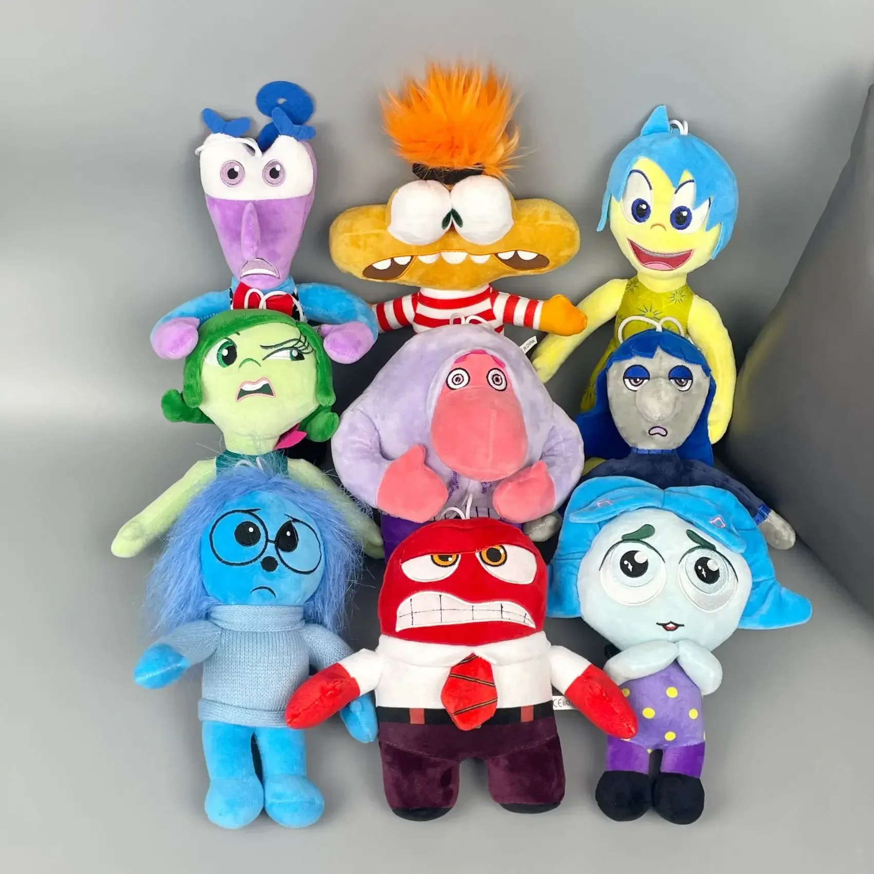 New Inside Out 2 Plush Anxiety Doll Cute Joy Fear Anger Disgust Sadness Riley Plushish Toys Collection Model Toy Birthday Gift