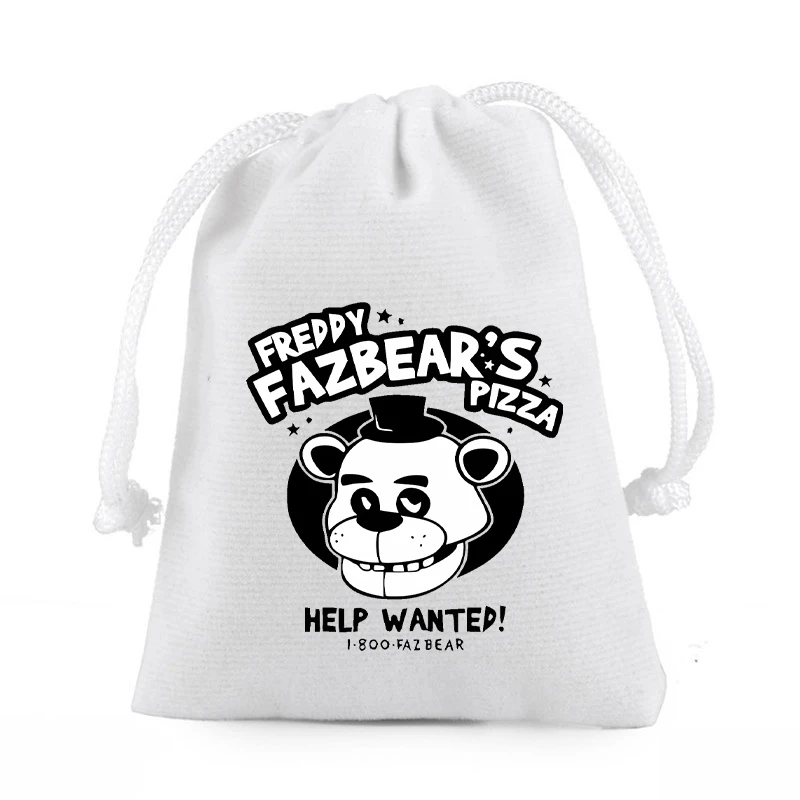 Fnafs حزمة جيب سعة كبيرة حقيبة يد محمولة بنين بنات موضة أنيمي حقيبة كتف لطيف الكرتون حقيبة التخزين هدية عيد ميلاد
