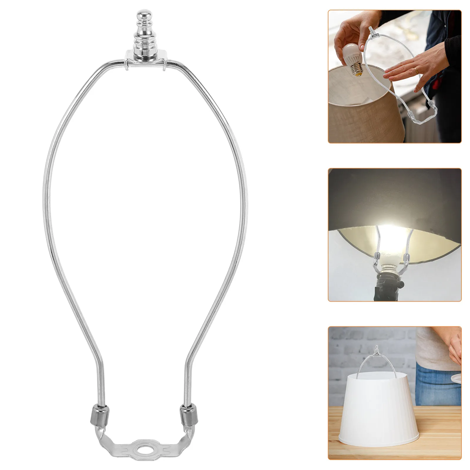 Heavy Duty Adjustable Floor Lamp Shade Harp Holders – 2 Sets for Table, Wall & DIY Lamp Lighting Fixtures