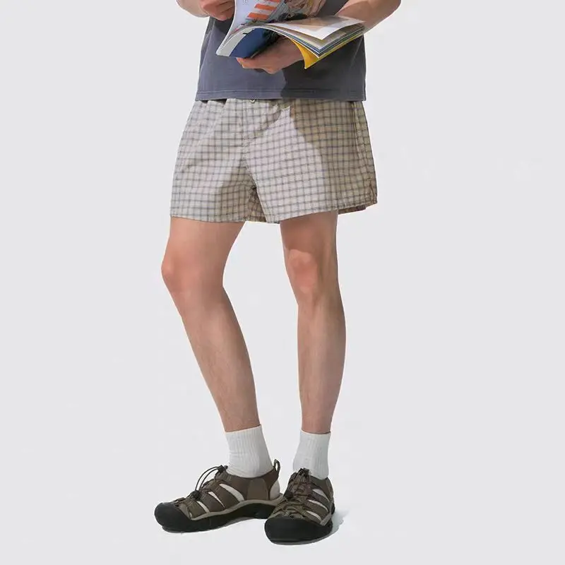 

Монастевые цельнохлопковые шорты с эластичной резинкой на талии, слегка контрастного цвета, свободные и повседневные, с разрезами на щиколотке, брюки Arlo