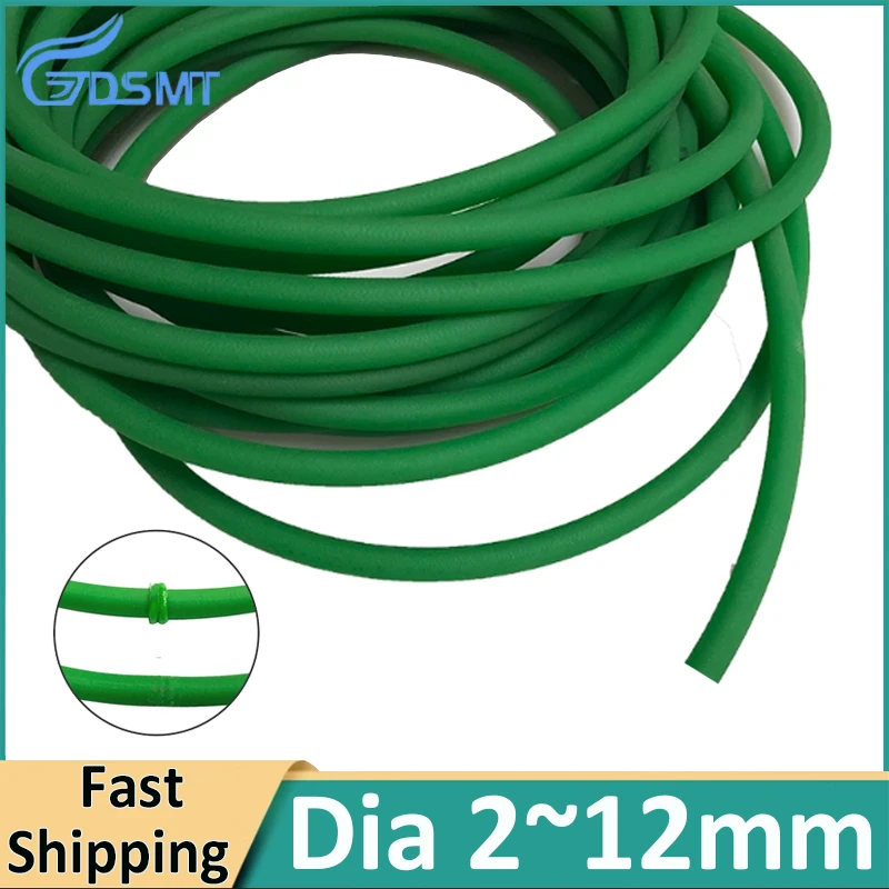 

DIA 2mm~12mm Round Polyurethane Belt PU circular strip green Meltable Cord O-shaped drive belt