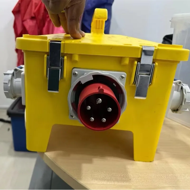 2 Picces Customized Portable As Picture Waterproof Inspection Box Socket for Construction Site Mobile Power Distribution