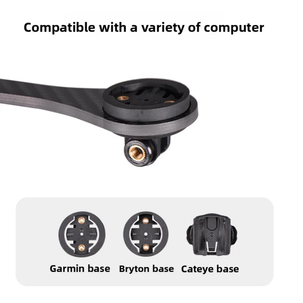 Carbon Fiber Bike Computer Mount Integrated Handlebar Extension Bracket Road Bike Action Camera Holder Cycling Accessories - view 6