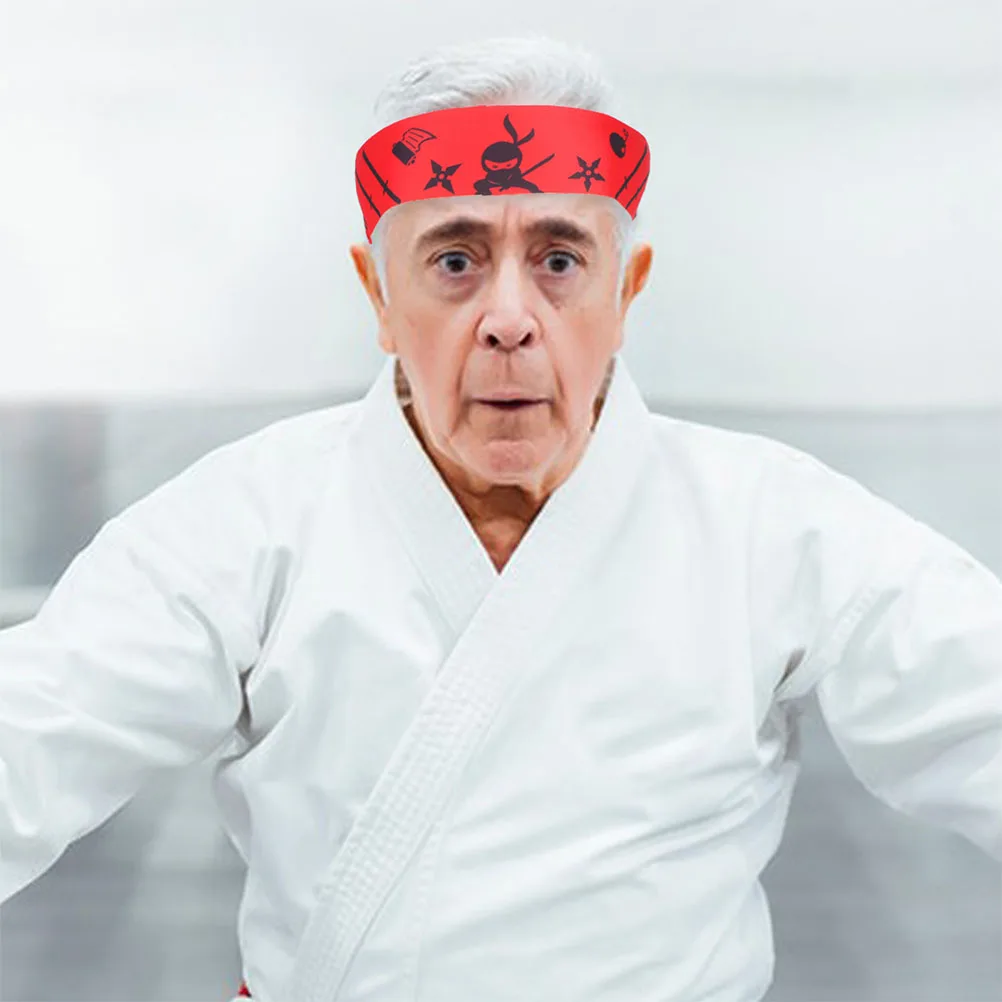 6pcs Headb s Print Chef Adjustable Karate Training Headb Breathable Men Karate Supply Child Party Accessories