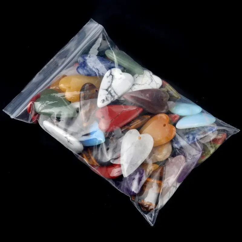40x25mm Big Heart Shape Pendant Natural Stone Crystal Agate Quartz Charms for Jewelry Making DIY Necklace Earrings Accessories