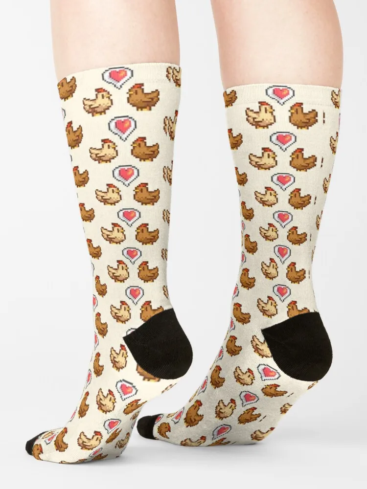 Stardew Valley Chicken Love Socks sock men cotton socks men