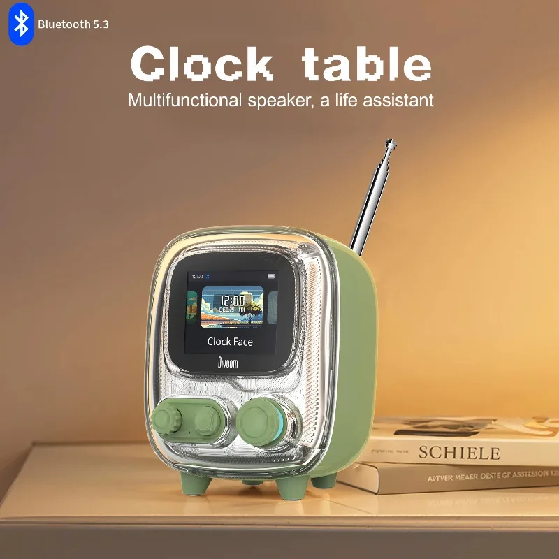 

Высококачественный портативный Bluetooth-динамик Divoom T-Tiivoo-2 Mini Retro White Noise, винтажный, с функцией помощи при засыпании