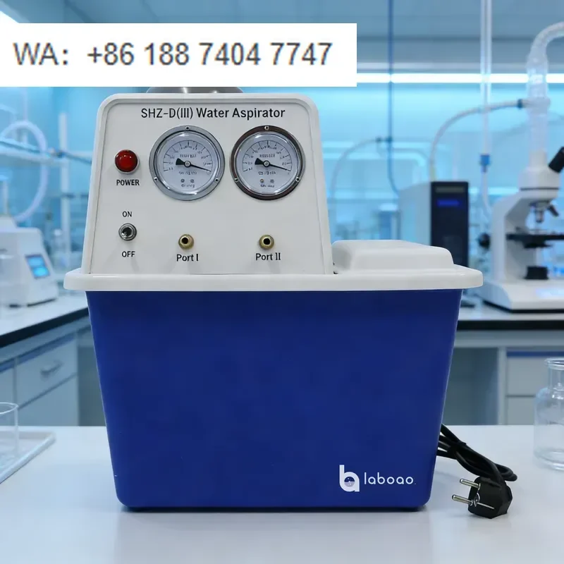 for LABOAO Benchtop Water Circulating Vacuum Pump PTFE Anti-Corrosion Lab Water Ring for Filtration Distillation