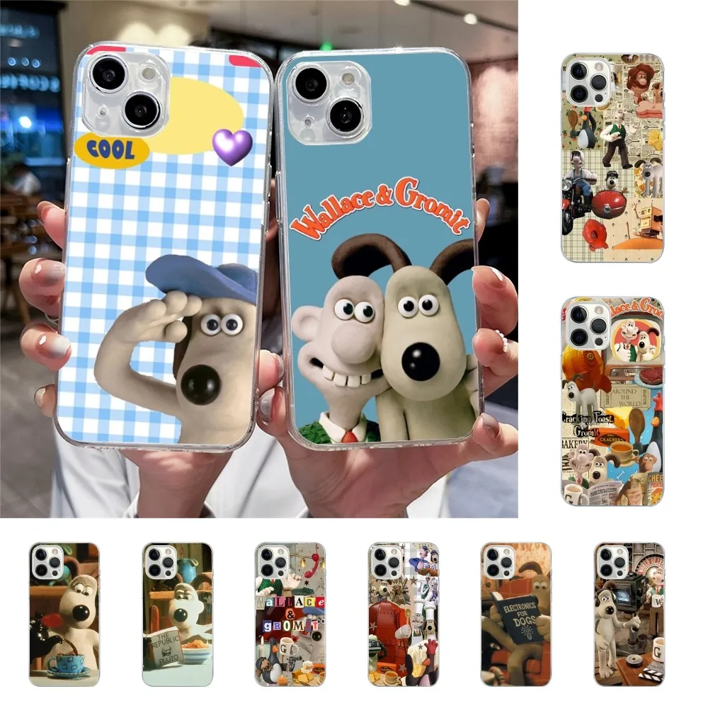 Cartoon G-Gromits Phone Case For Iphone 15 11 13 14 Pro Max 7 8 Plus X Xr Xs Max Se2020 12mini Transparent Cover