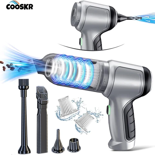 Aspirador de coche 95000PA, aspirador inalámbrico de mano de succión fuerte para el hogar y el coche, soplador de aspiradora portátil