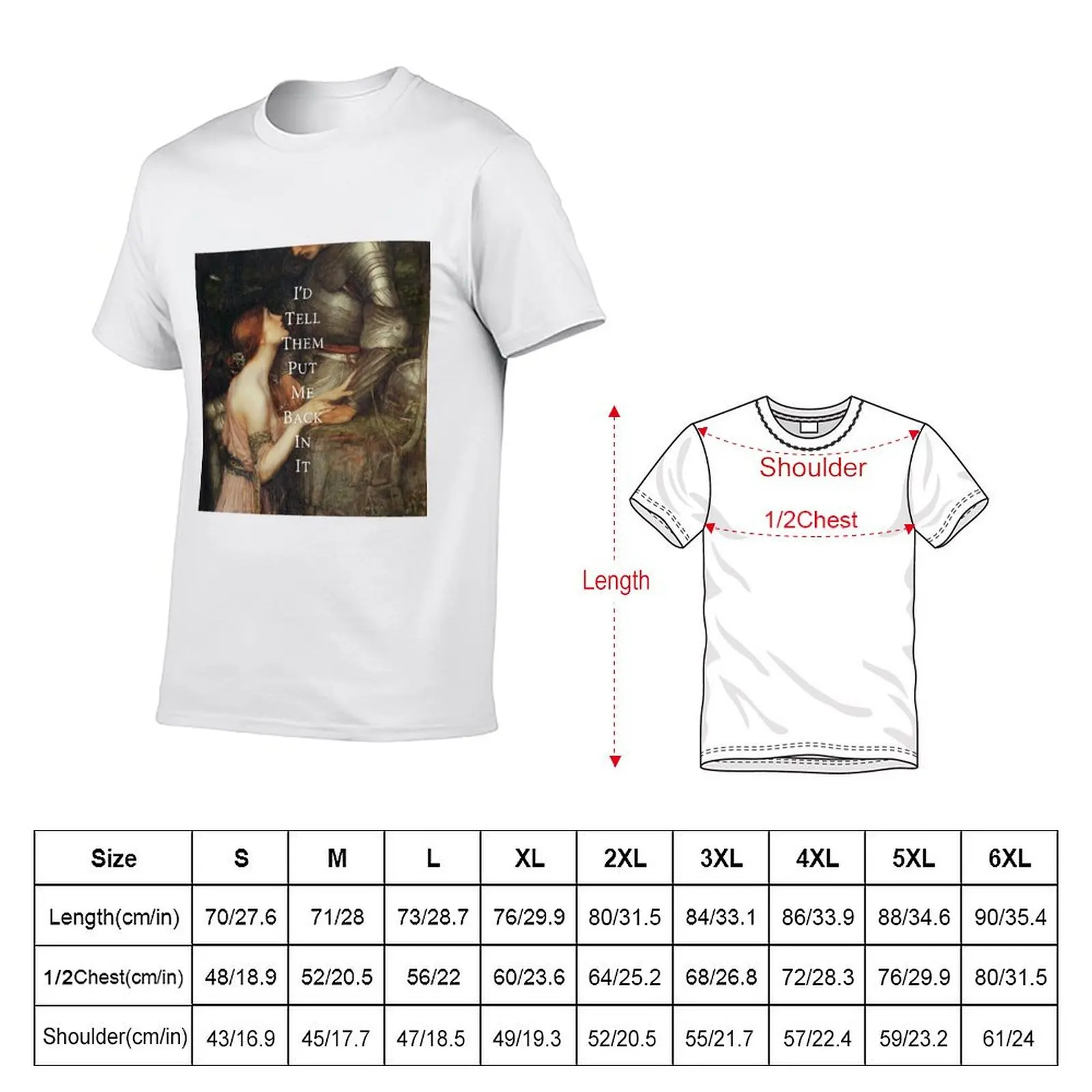 Hozier - Francesca (John William Waterhouse) T-Shirt Basic Crew Neck Short Sleeve Top