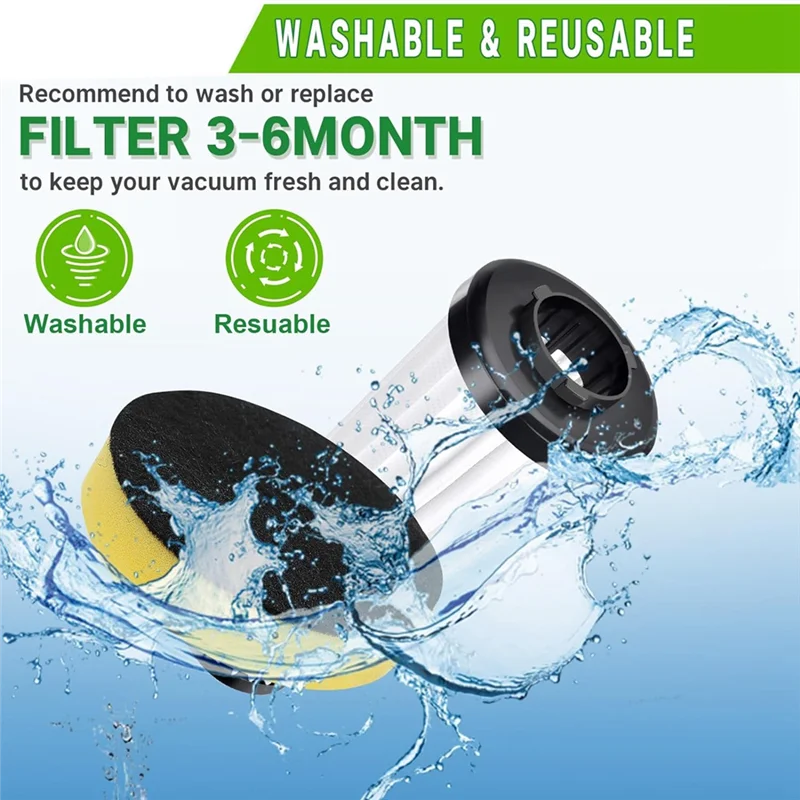 Sostituzione del filtro LITE-F112, intrappolamento degli odori pre-motore e confezione da 2 filtri di ingresso per Dirt Devil Endura UD20120NC UD70161