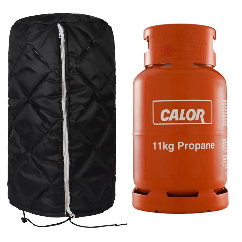 11/13KG Gas Propane Bottle Winter Insulated Thermal Cover RV Caravan Camper Outdoor Camping Barbecue Industrial Garden