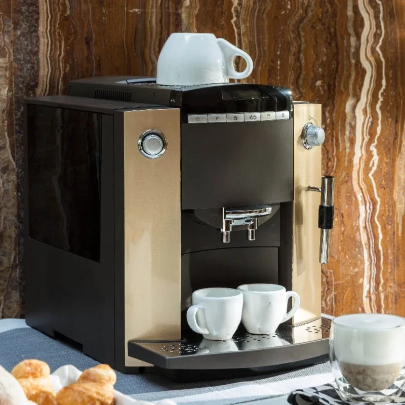 Stainless steel french press fully-auto luxury french press Ten language display maker espresso machine