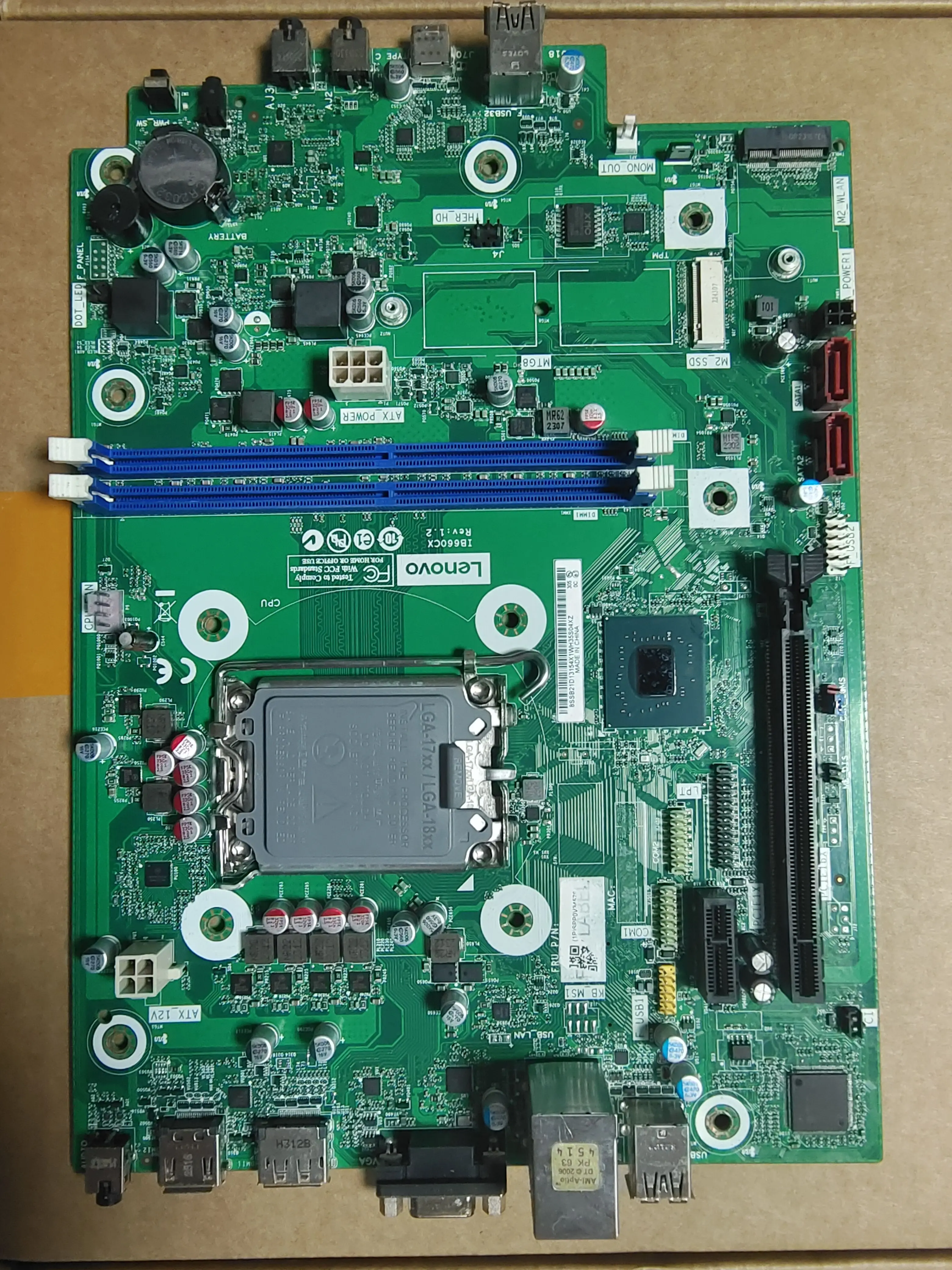 For Lenovo IB660CX Main Board 510S-07IAB Supports The 12th CPU Main Board To Place An Order and Send An Interface Comparison