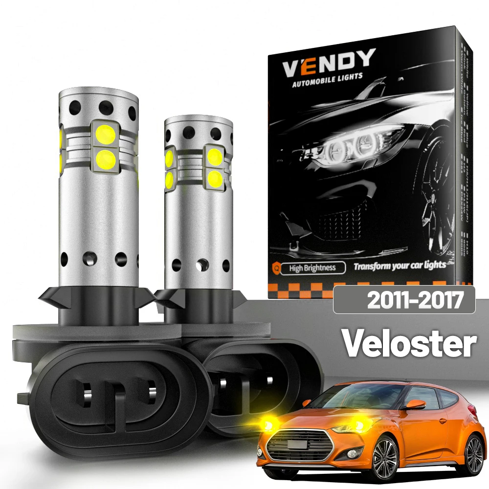2 Stück LED-Nebelscheinwerfer für Hyundai Veloster 2011-2017 2012 2013 2014 2015 2016 Canbus-Zubehör