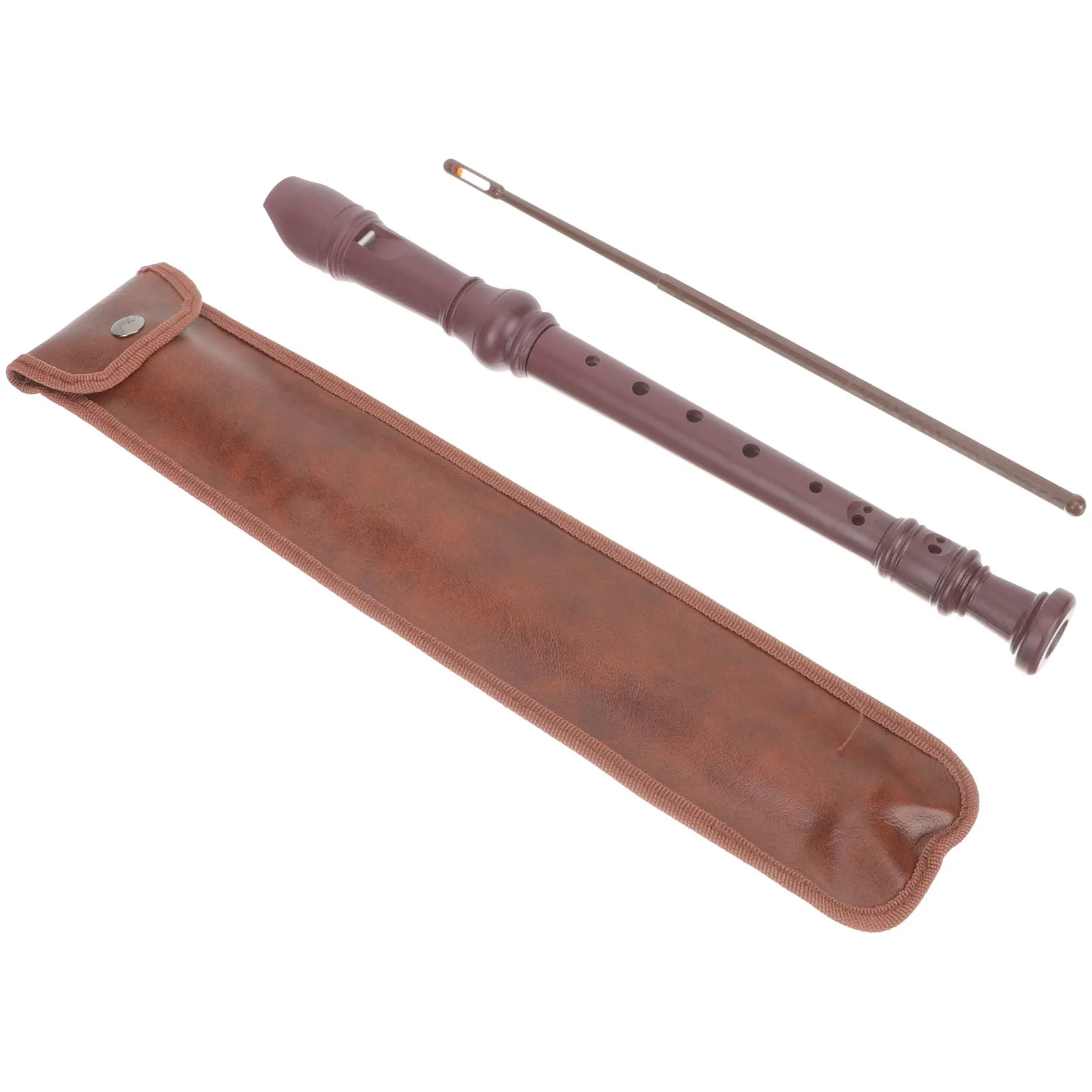 

8 Hole Recorder Flute ABS Student Clarinet German Style Easy Play Bright Sound Kids Beginner Music Education Instrument Portable