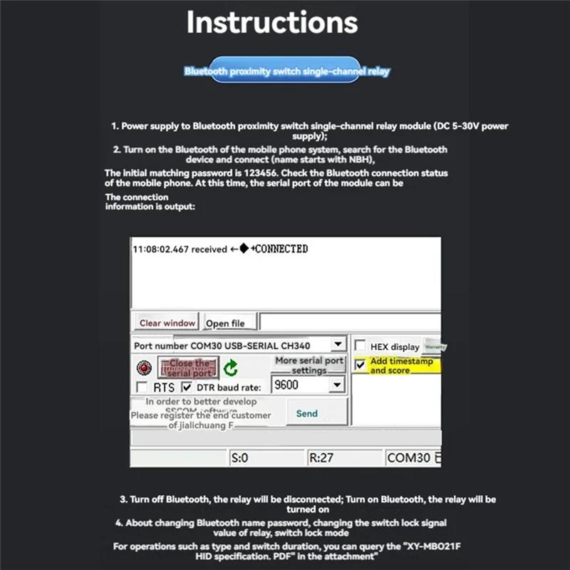 Módulo de relé único AA088, módulo de interruptor de proximidad Bluetooth, módulo de desbloqueo de proximidad de teléfono móvil con detección automática