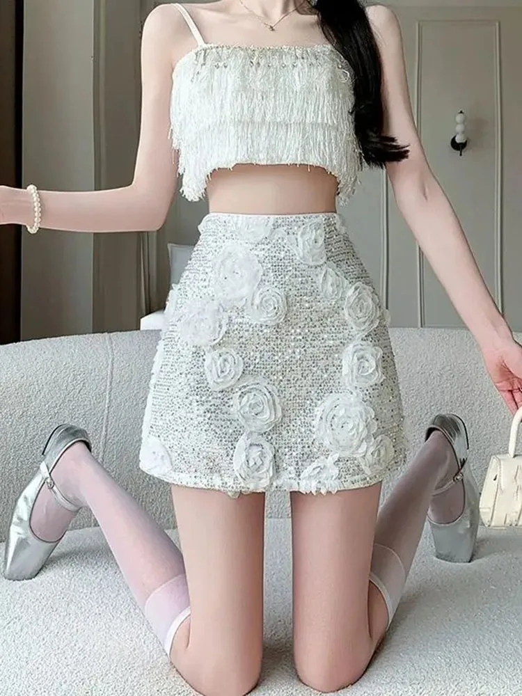 

Женская летняя новинка: стильная, модная, с завышенной талией, облегающая, эластичная мини-юбка А-силуэта для повседневной носки и клубных мероприятий