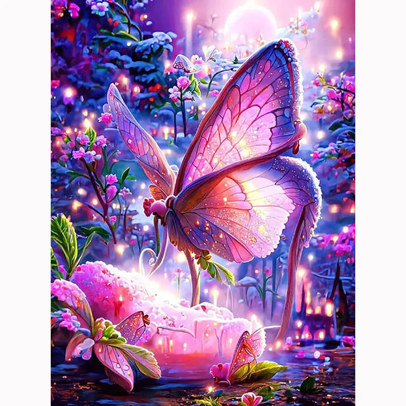 2023 5D Diamond Painted Butterfly Series Diamond Mosaic Animal Diy Embroidery Set Handicraft Home Decoration Gift