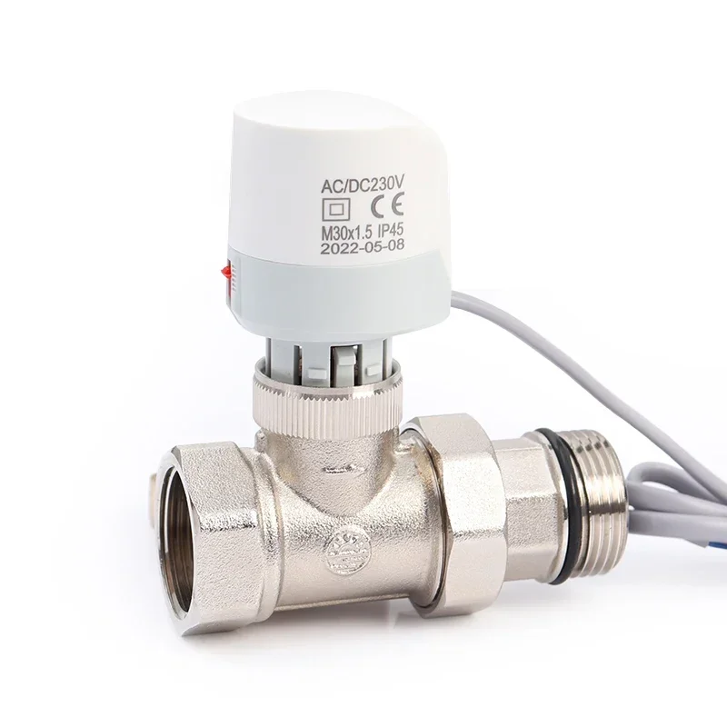 1 pieces of 230V normally closed NC M30 * 1.5mm floor heating electric actuator TRV constant temperature radiator valve