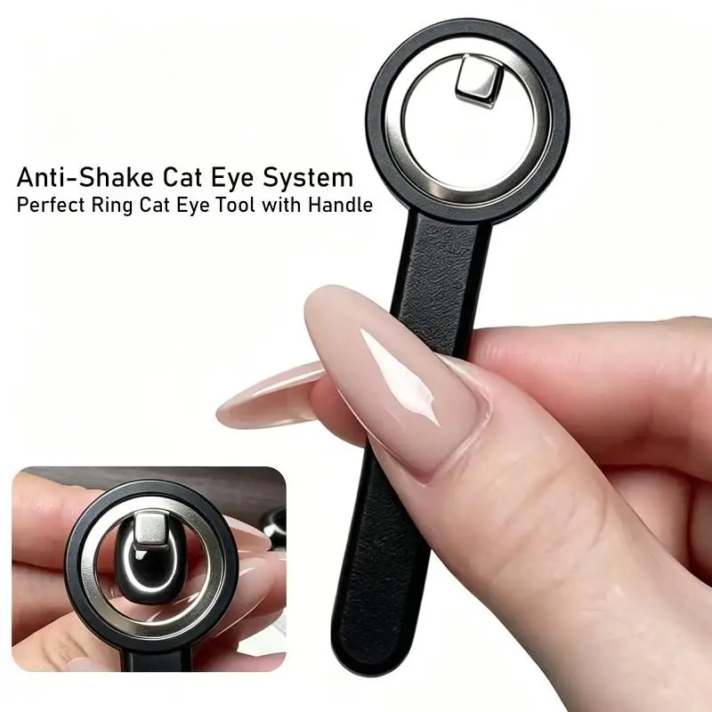 Nail Magnet Cat Eye Ring Magnetic Tool With Handle For Cat Eye Gel Polish DIY Manicure Tools Magic