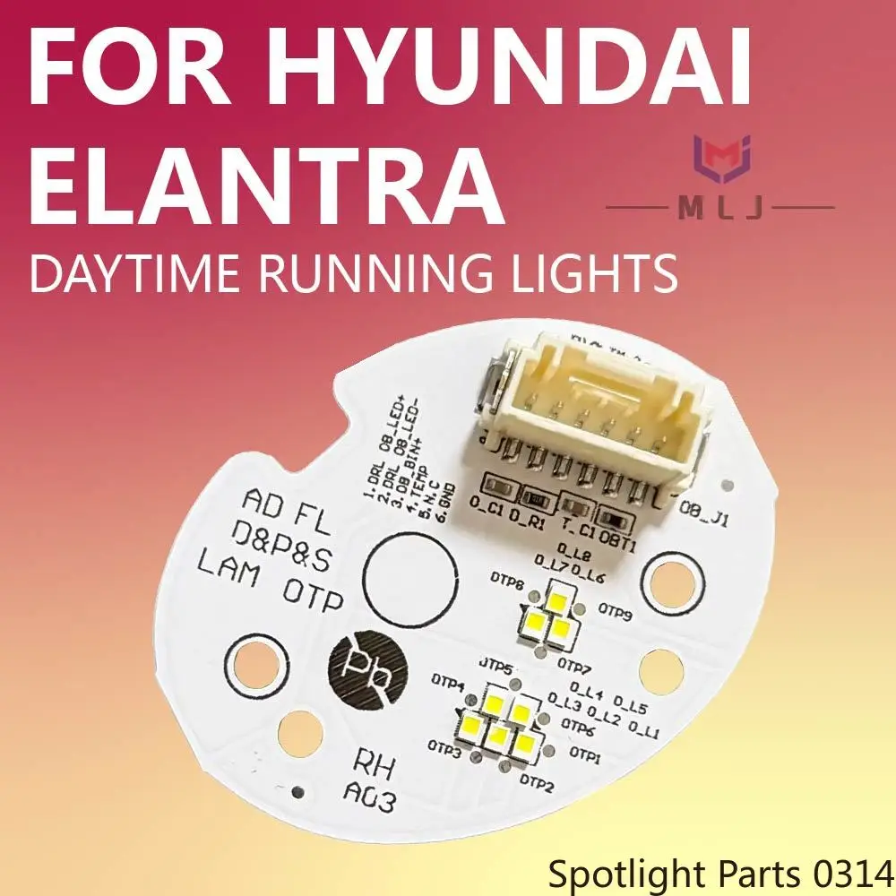 

Доска «ангельские глазки» для HYUNDAI Elantra 2019-2021, светодиодная плата для фар, дневные ходовые огни, белый источник света, чип, автомобильные аксессуары