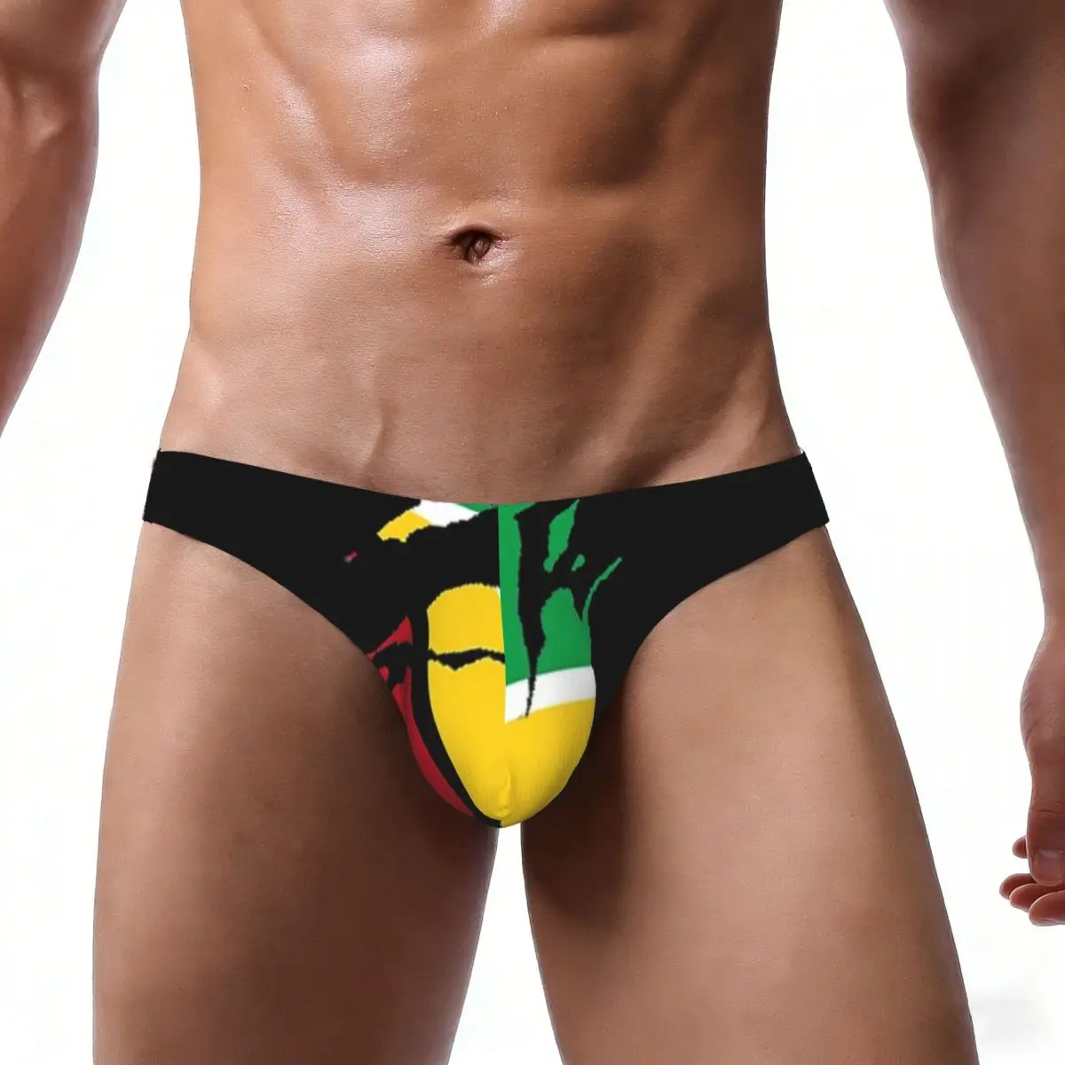 Sexy Man's Underwear Briefs Abstract Guyana Flag Men Underpants