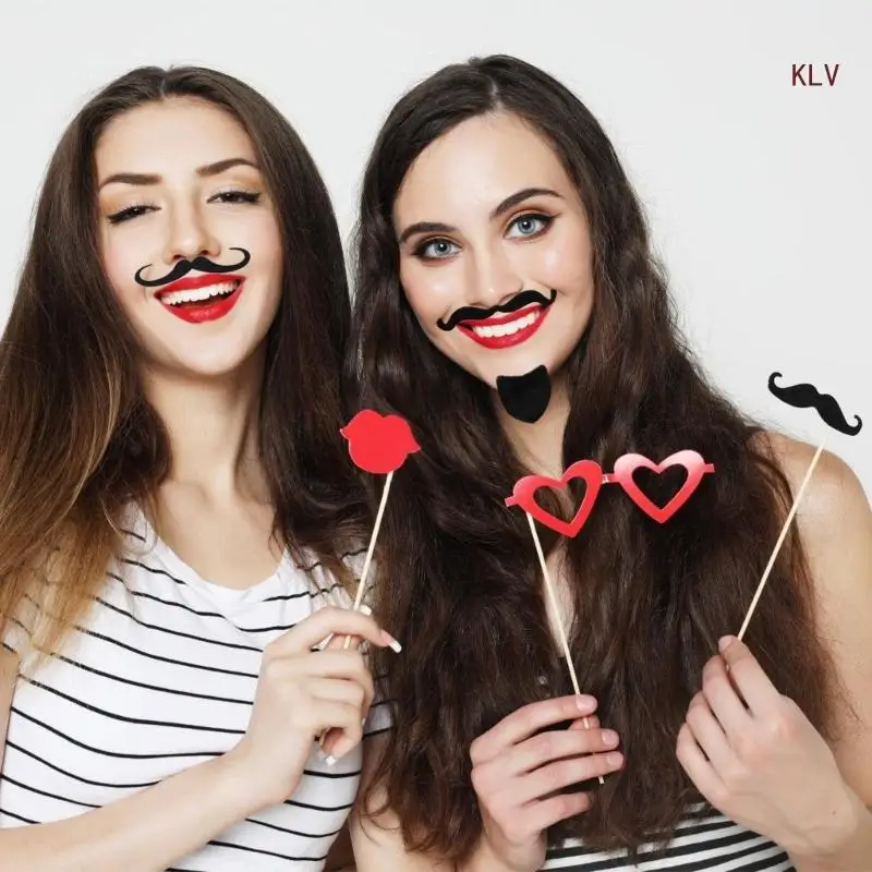 Samoprzylepne wąsy brodą dla dorosłych Cosplay 6XDA