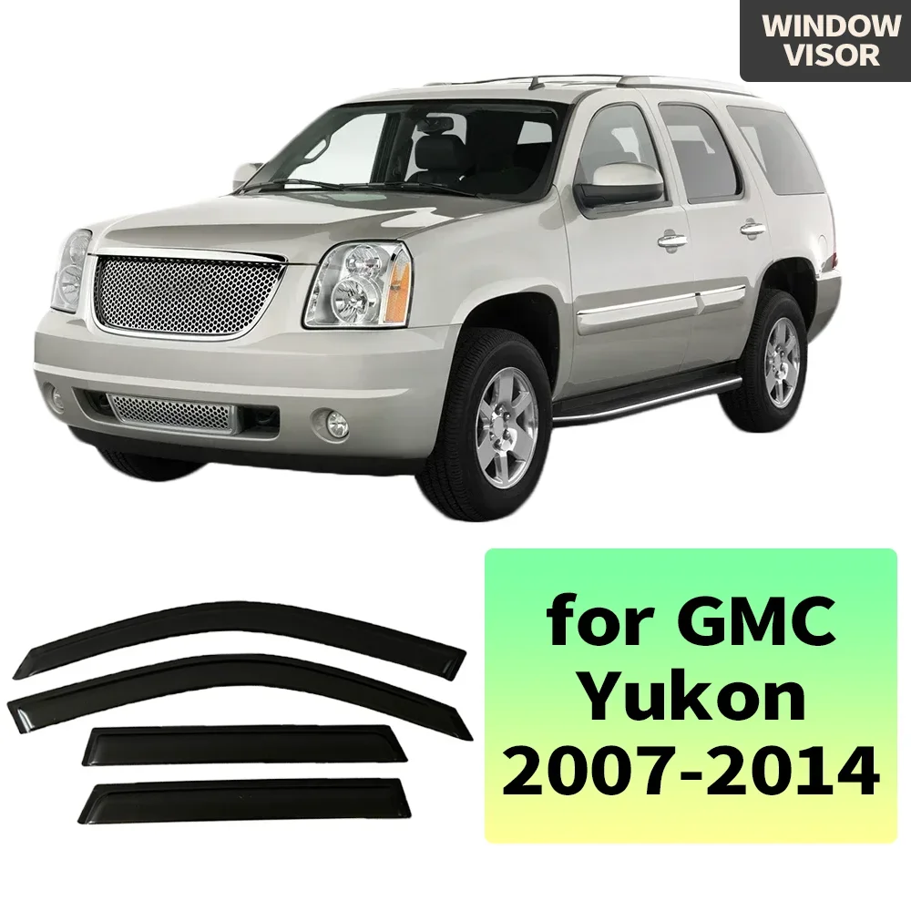 

Оконный козырек для GMC Yukon 2007, 2008, 2009, 2010, 2011, 2012, 2013, 2014, ветрозащитные дефлекторы, защита от дождя, дверной козырек, вентиляционные шторы
