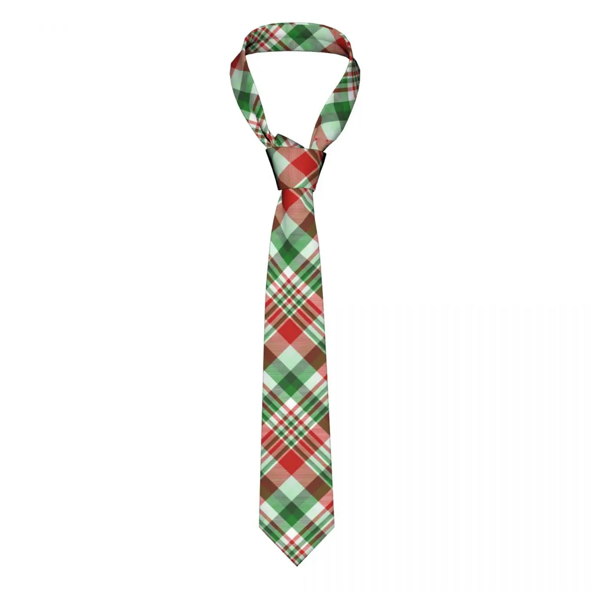 

Tie For Men Formal Skinny Neckties Classic Men's Christmas Plaid Check Pattern Wedding Tie Gentleman Narrow