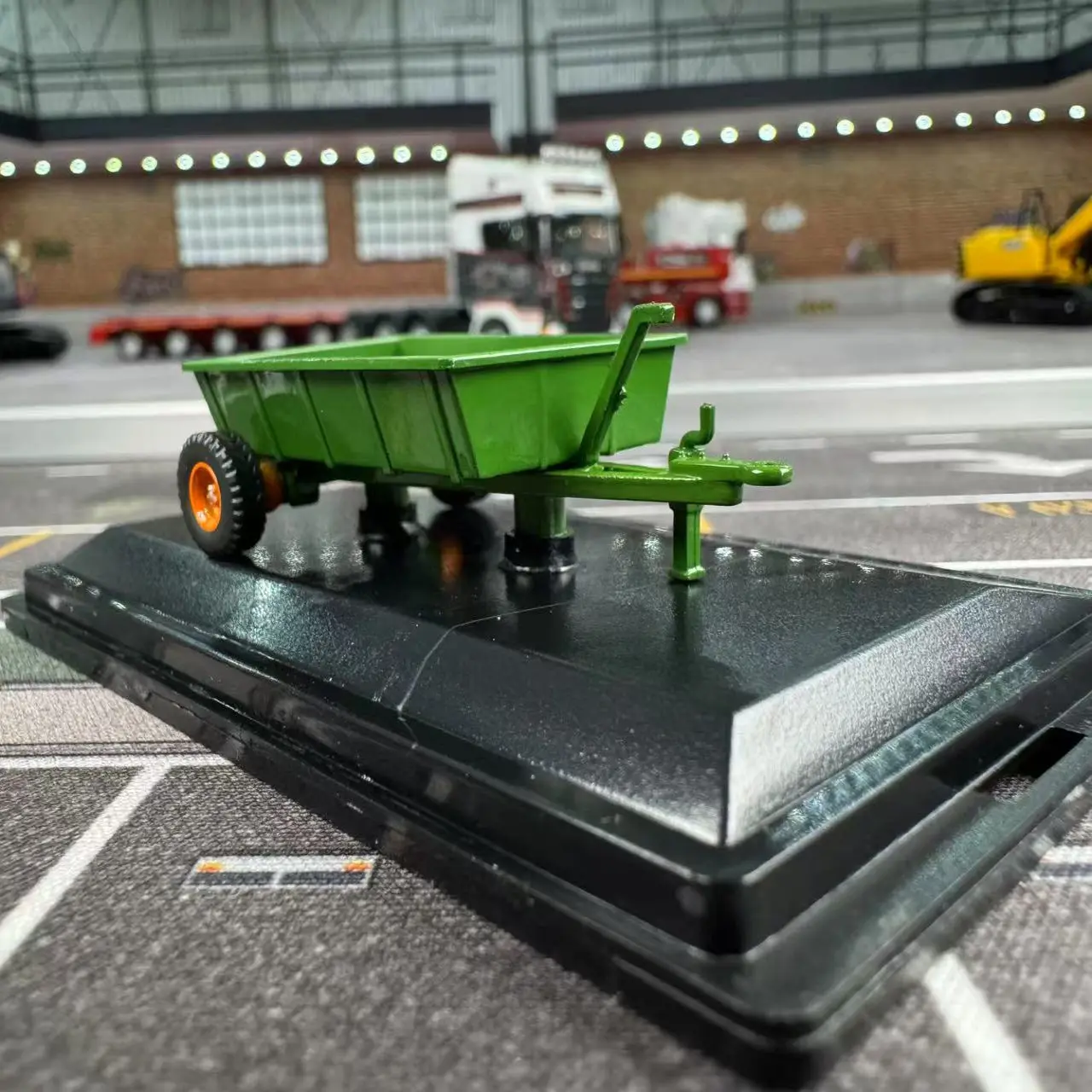 دييكاست أكسفورد 1:76 مقياس مزرعة مقطورة الطراز القديم فريد سبيكة سيارة نموذج تحصيل لعبة هدية تذكارية عرض حلية