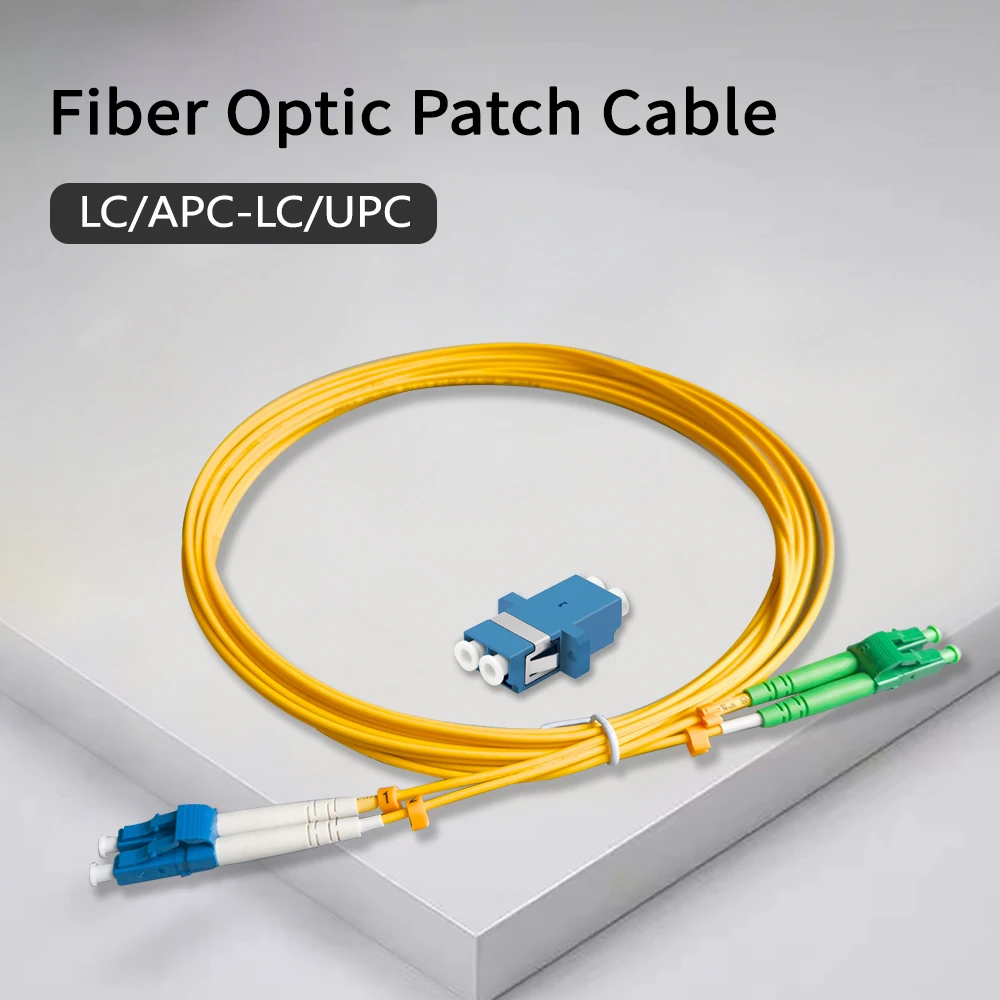 Fibra Optica 1.5M(PVC G652D) 3M(LSZH G657A1) LC/APC-LC/UPC 2.0mm SM Double Core FTTH Optical Fiber Connectors Fiber Optic Cable