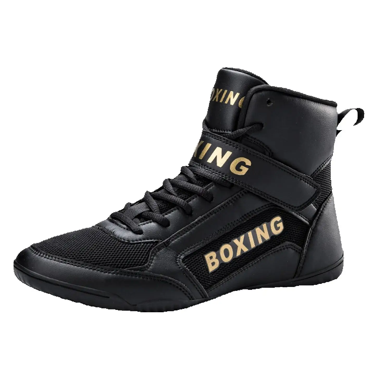 

Professional Boxing Shoes - Men & Women, Breathable, Anti-Slip, Shock-Absorbing Rubber Sole, For Wrestling, MMA, Squat Training