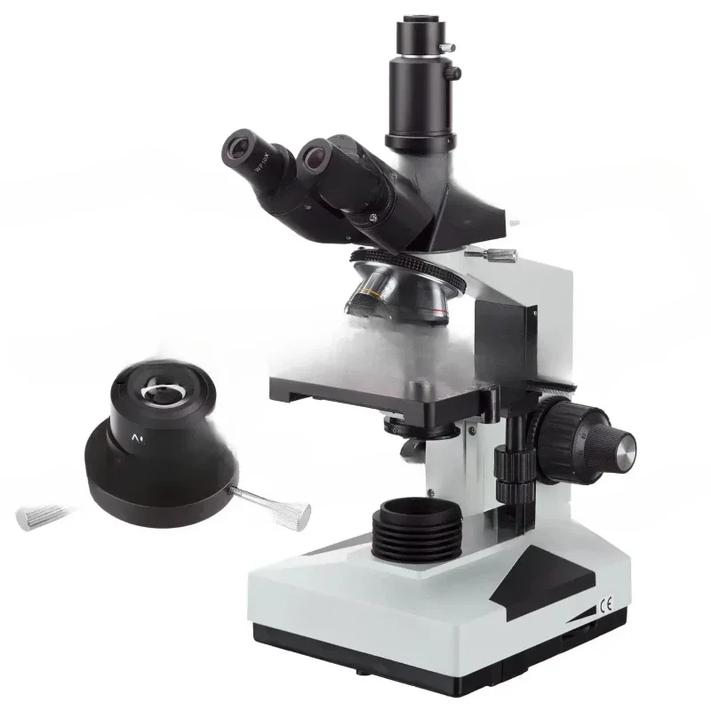 Amscope for 40X-2000X 20W Halogen Simul-Focal Trinocular Microscope W/ 3D Mechanical Stage