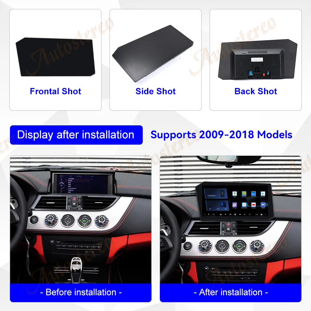 

Android 14 12.9 Inch Car Radio Carplay Screen For BMW Z4 Era X 2009-2018 Multimedia Player GPS Navigation Head Unit Auto New
