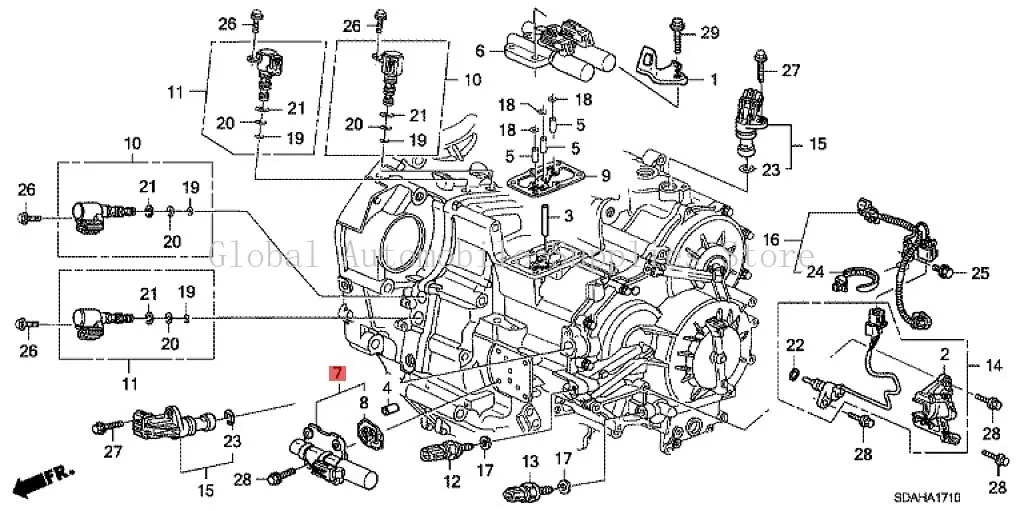 Transmission Linear Control Solenoid 28250-P7W-003 for HONDA Accord 2002-2012 for HONDA ODYSSEY 2002-2025